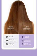 Peigne Lisseur Sans Fil Rechargeable USB 2 en 1