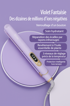 Fer à Lisser & Boucler 2-en-1 Ionique – Chauffage ultra Rapide, Revêtement Céramique